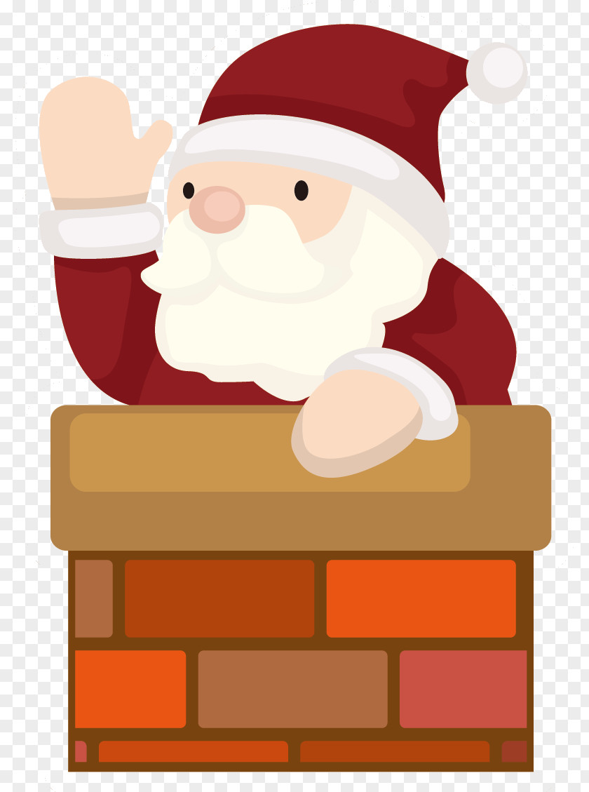 Santa Claus Christmas Wedding Invitation PNG