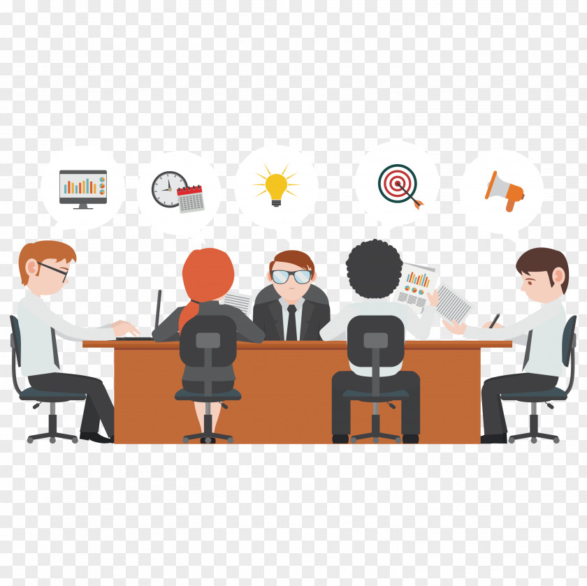 Meeting Vector Graphics Business Clip Art PNG