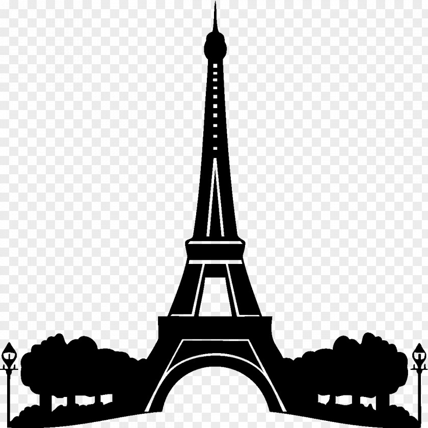 Tour Eiffel Tower Wall Decal Stencil PNG