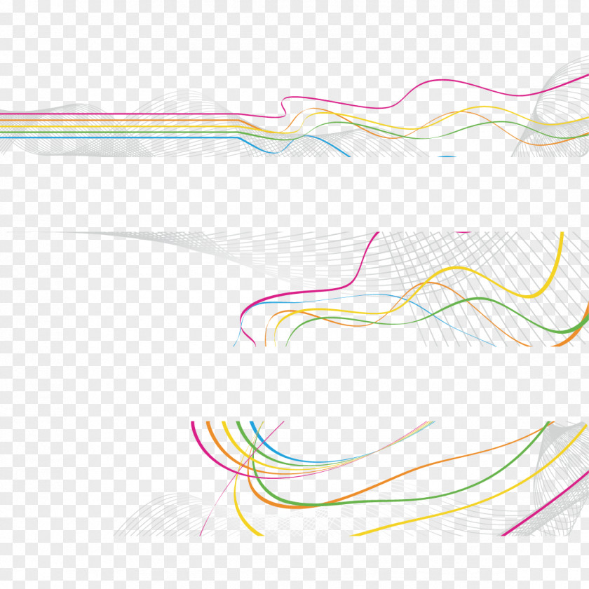 Color Wave Line Area Pattern PNG