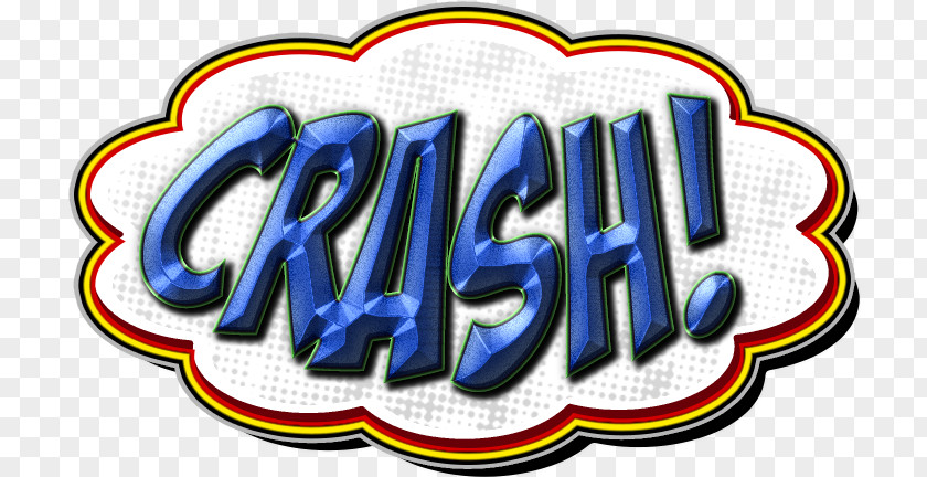Comic Crash Logo Brand Line Font PNG