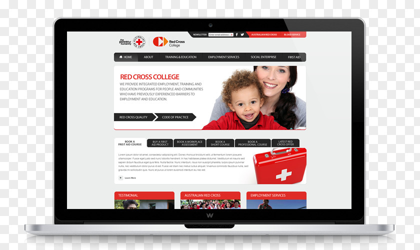Red Web Website Computer Monitors Multimedia Display Advertising Webmaster PNG