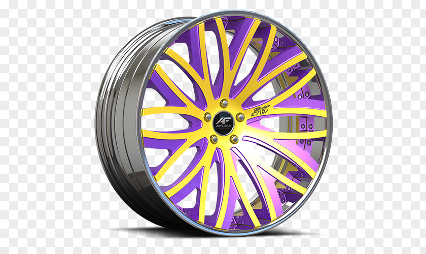 Yellow Powder Alloy Wheel Hot Rods By Boyd Concave Function Rim PNG