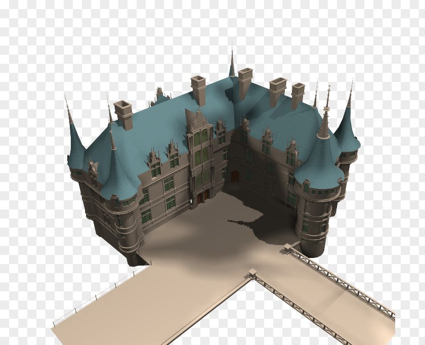 Free 3d Castle Model Autodesk 3ds Max Three-dimensional Space Animated Film Computer-aided Design PNG