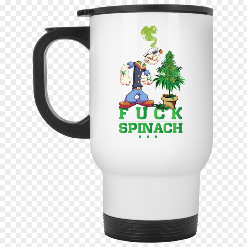 Spinach Popeye Mug T-shirt Hoodie Coffee Cup Clothing PNG
