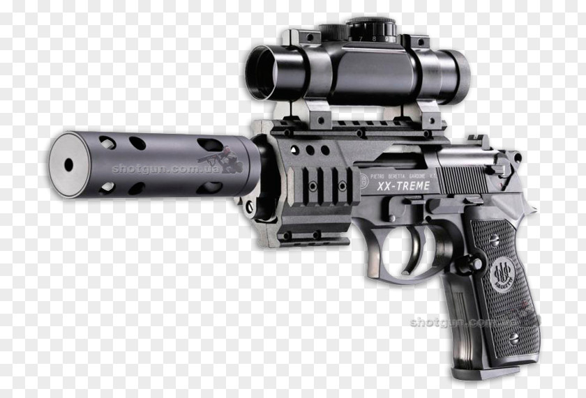 Beretta 92 Air Gun Pistol Pellet PNG