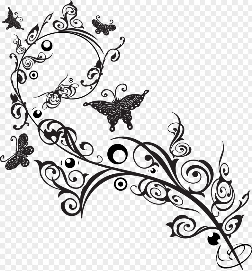 Butterfly Brush Art PNG