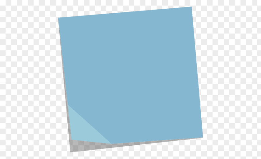Post-it Note Paper Blue PNG