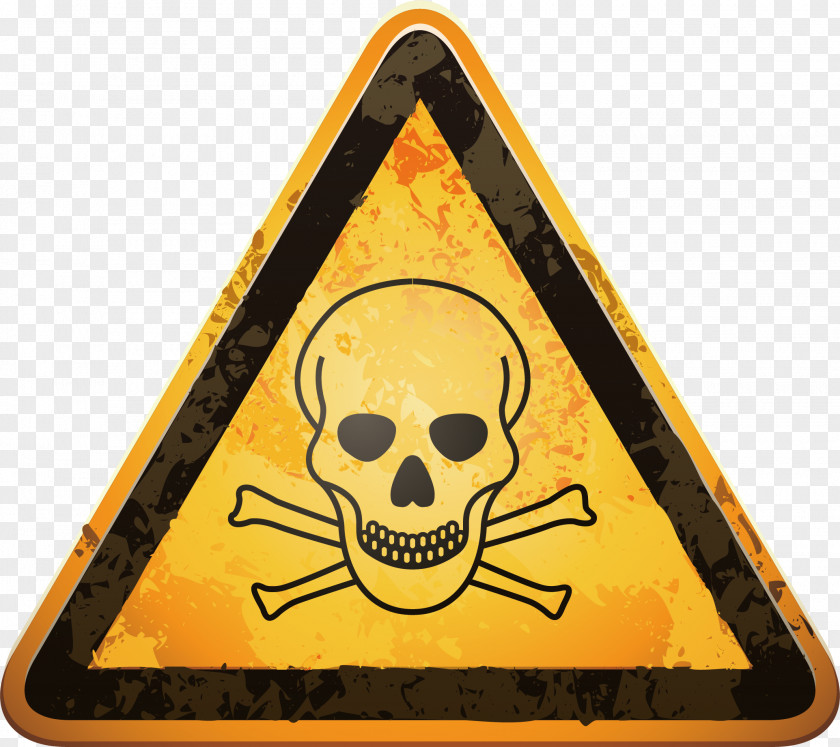 Skeleton Vector Element Poison Hazard Symbol PNG