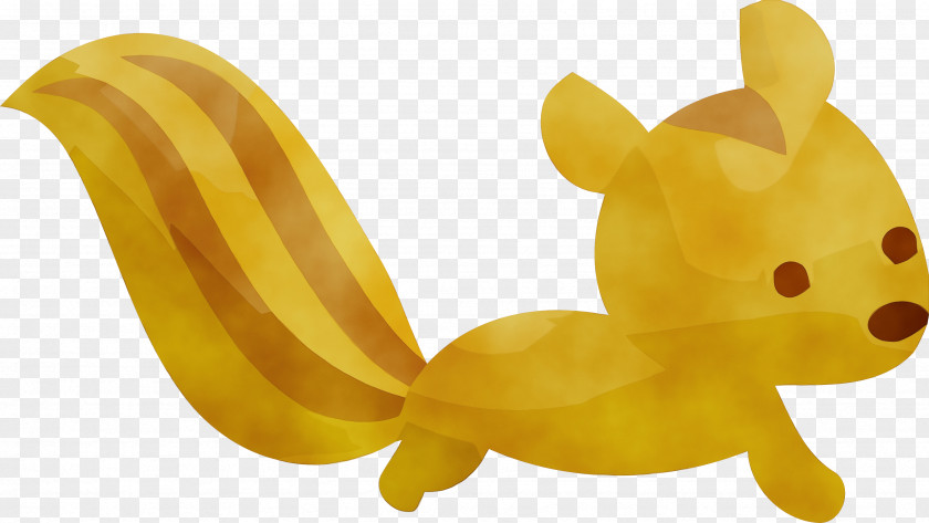 Yellow Animal Figure Banana Plant Vegetarian Food PNG