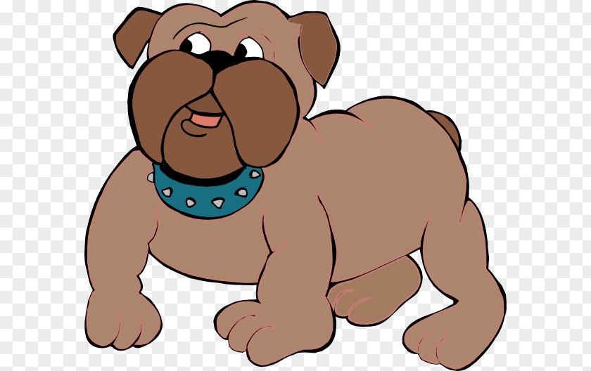 Cartoon Puppy Clipart The Bulldog Free Content Clip Art PNG