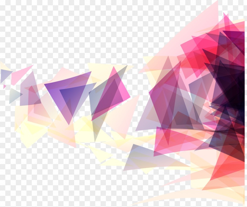 Pink Triangle Geometric Background Geometry Shape PNG