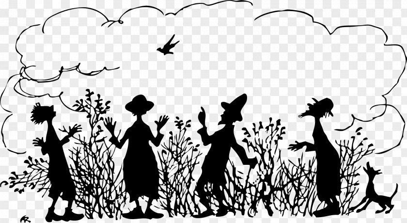 Silhouette English Fairy Tales Clip Art PNG