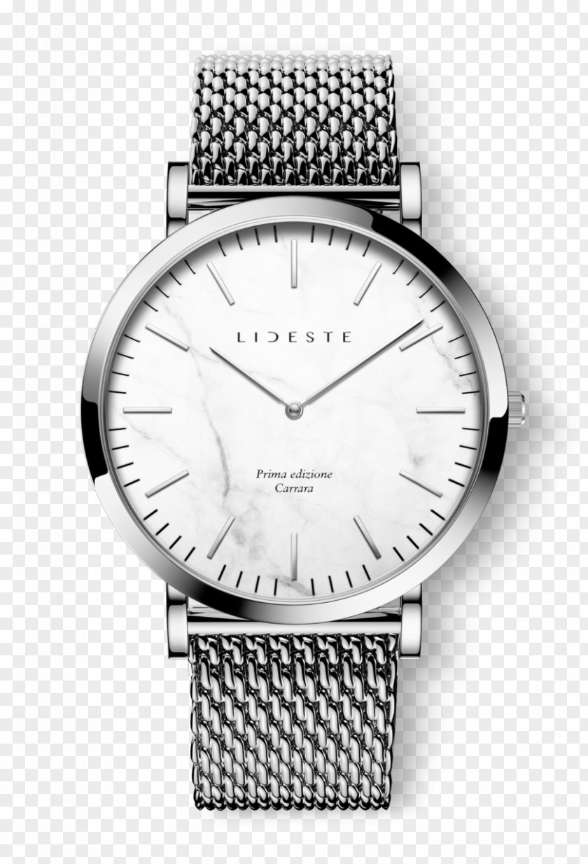 Watch Strap Silver Leather PNG