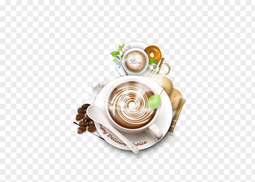 Creative Coffee Bean Cafe Drink PNG