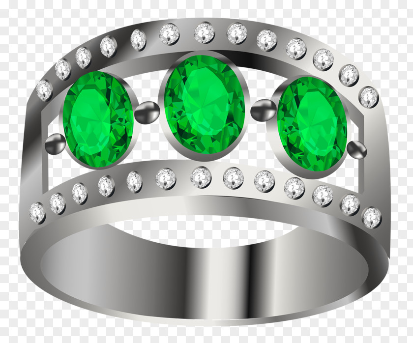 Emerald Ring Jewellery Clip Art PNG