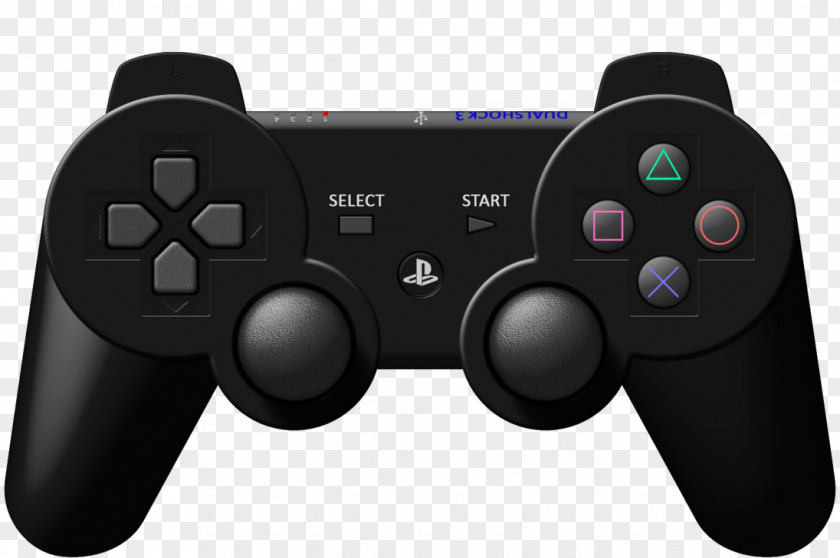 Joystick PlayStation 2 3 Sixaxis Black PNG