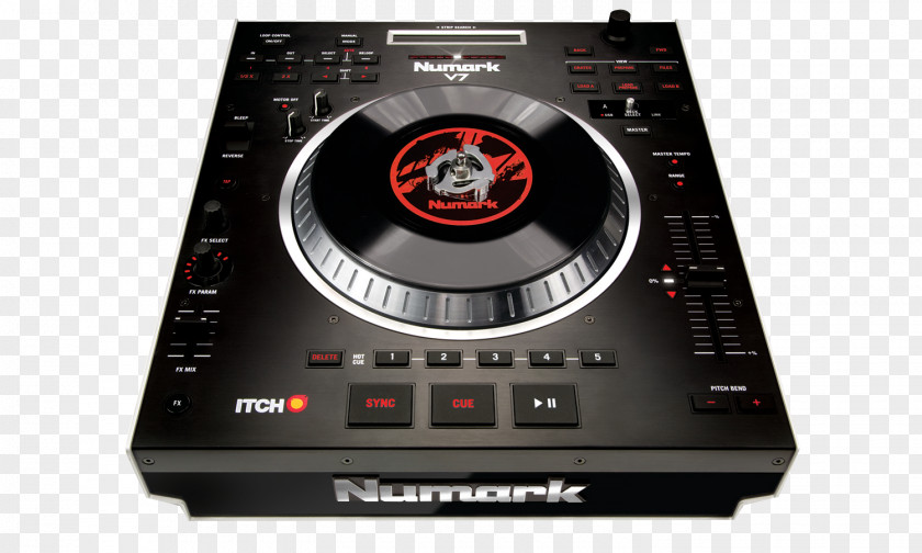 Precision Instrument Numark Industries Disc Jockey DJ Controller V7 Turntablism PNG