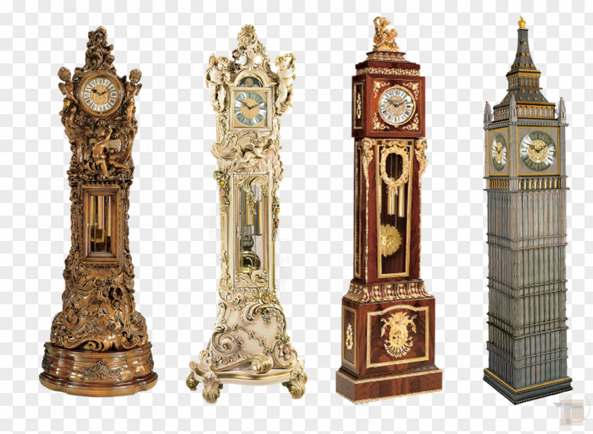 Clock Furniture Table Antique Antechamber PNG