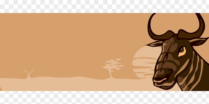 Wildebeest Animal GNU Project Clip Art PNG