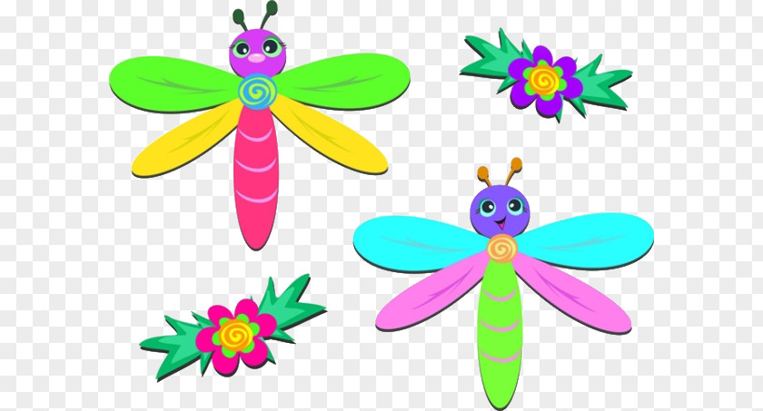 Cartoon Dragonfly Material Royalty-free Clip Art PNG