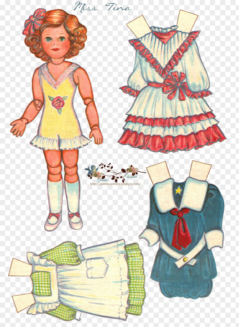 Dress Paper Doll Party PNG