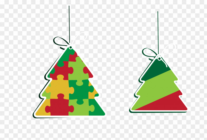 Hanging Christmas Tree Ornament PNG