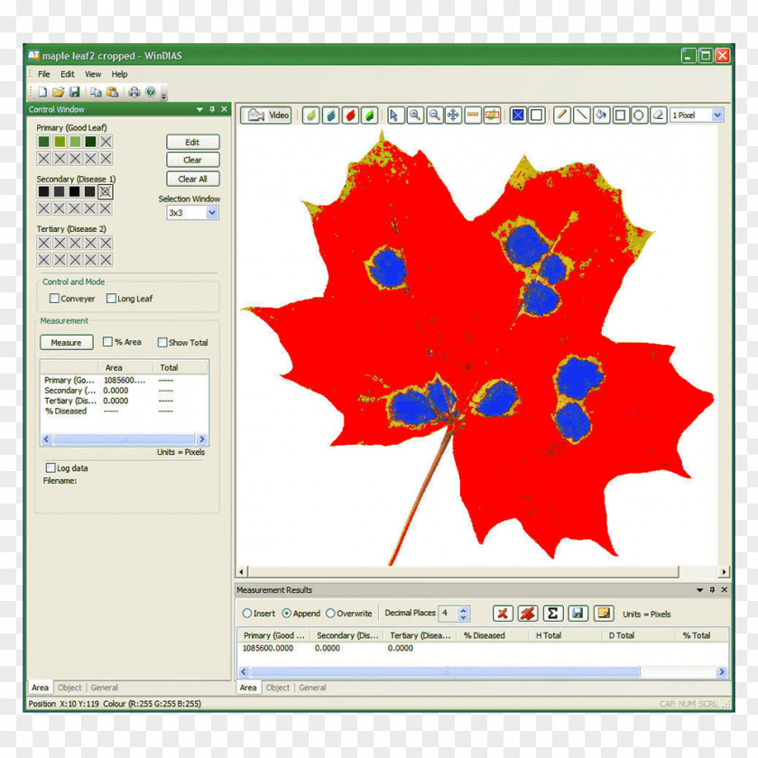 Leaf Area Index Measurement Image Analysis System PNG