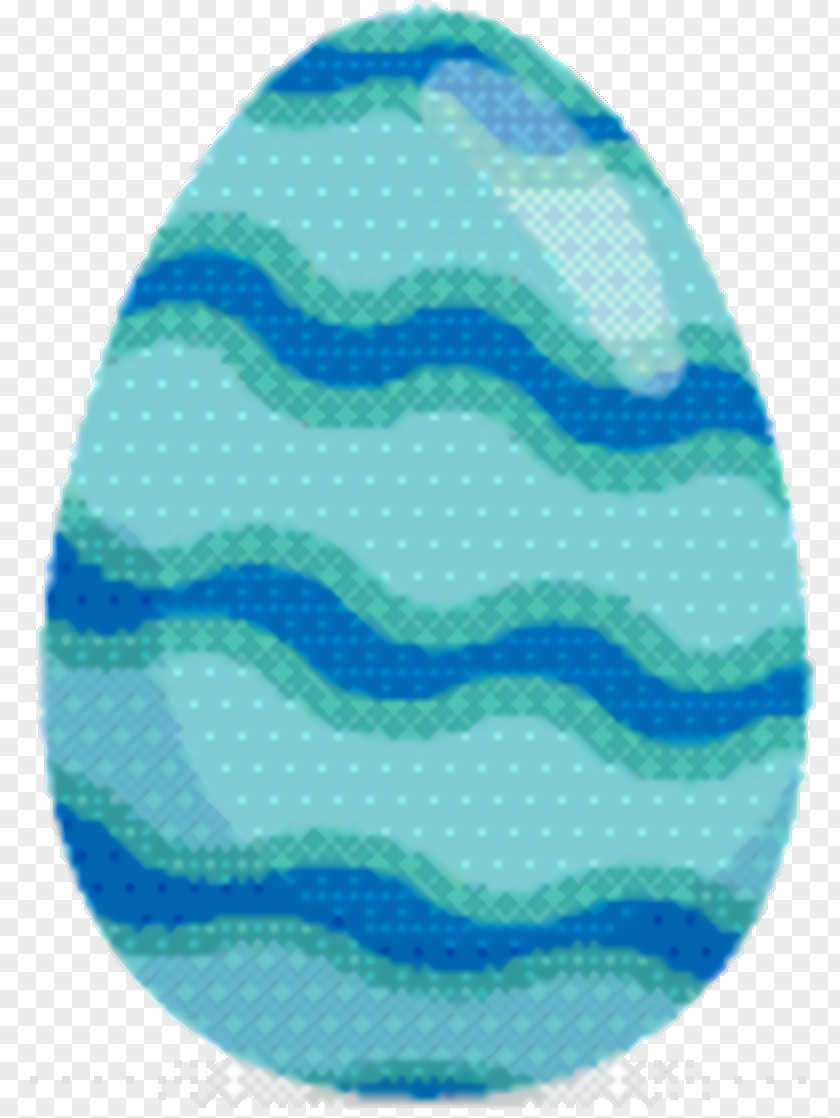 Easter Egg Electric Blue Background PNG
