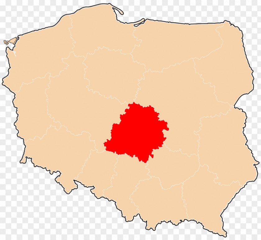 Map Łódź Wieruszów County Konstantynów Łódzki Podział Administracyjny Województwa łódzkiego PNG