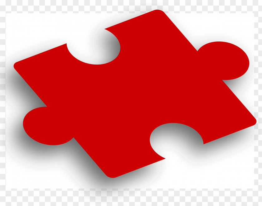 Red Jigsaw Puzzles Clip Art PNG