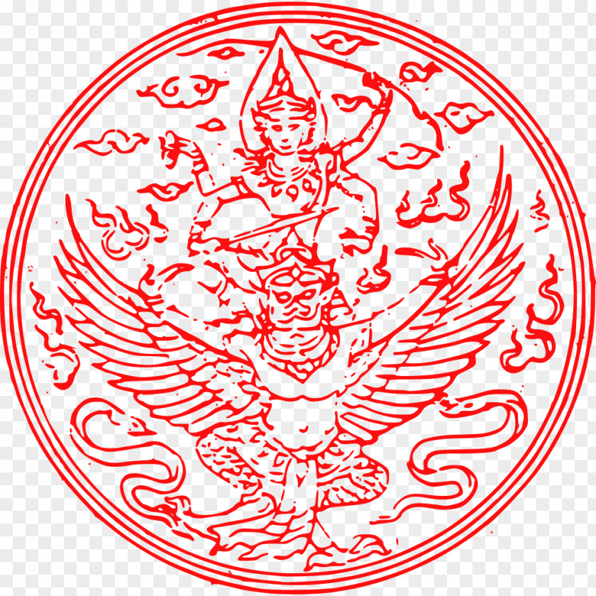 Symbol Emblem Of Thailand Ayutthaya Kingdom Garuda Coat Arms PNG