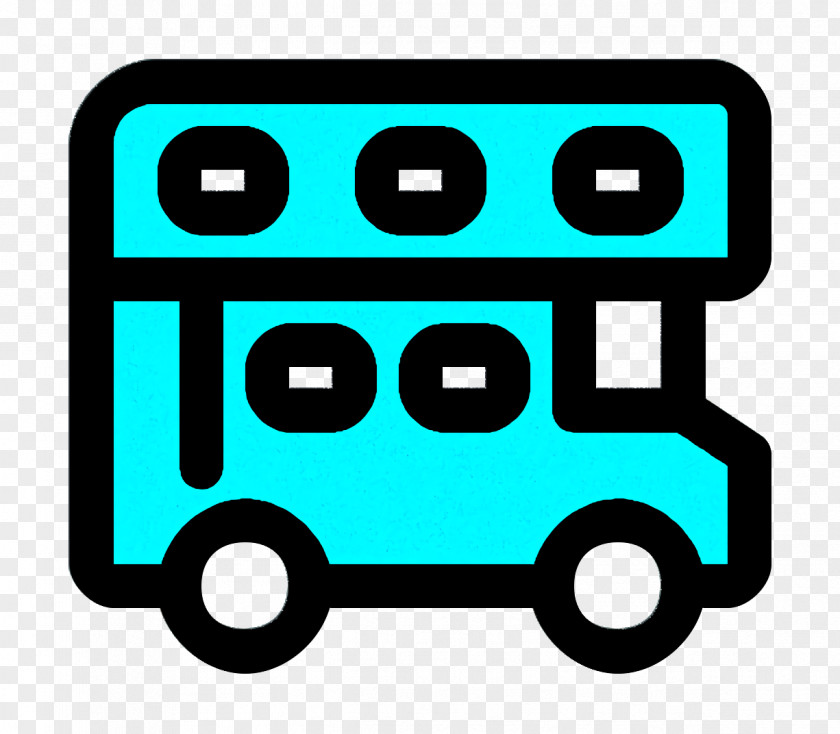 Vehicle Turquoise Bus Icon PNG