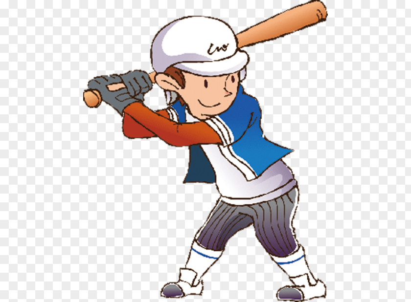 Baseball Cartoon Athlete PNG