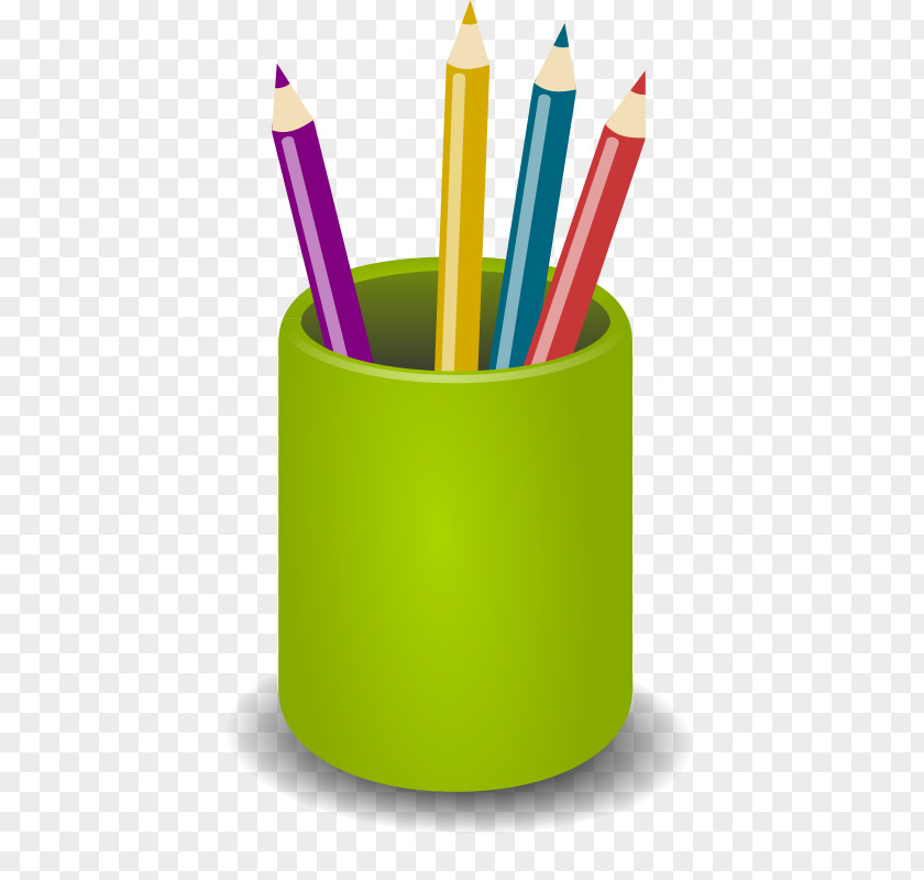 Pen & Pencil Cases Colored Clip Art PNG