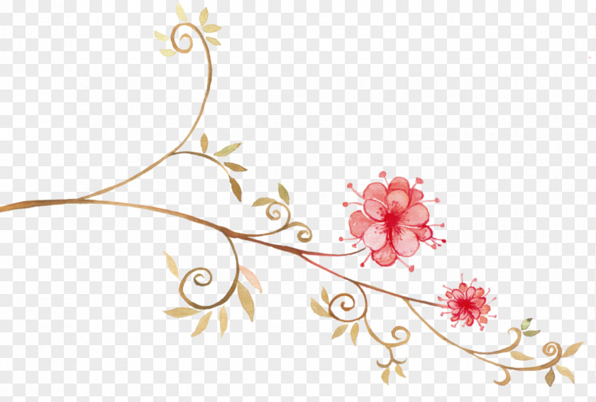Pink Floral Design Graphic Motif PNG
