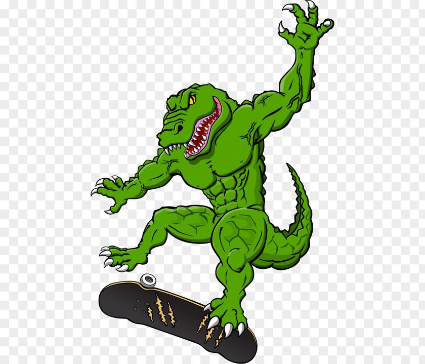 Alligator Cartoon Reptile Tree Legendary Creature Clip Art PNG