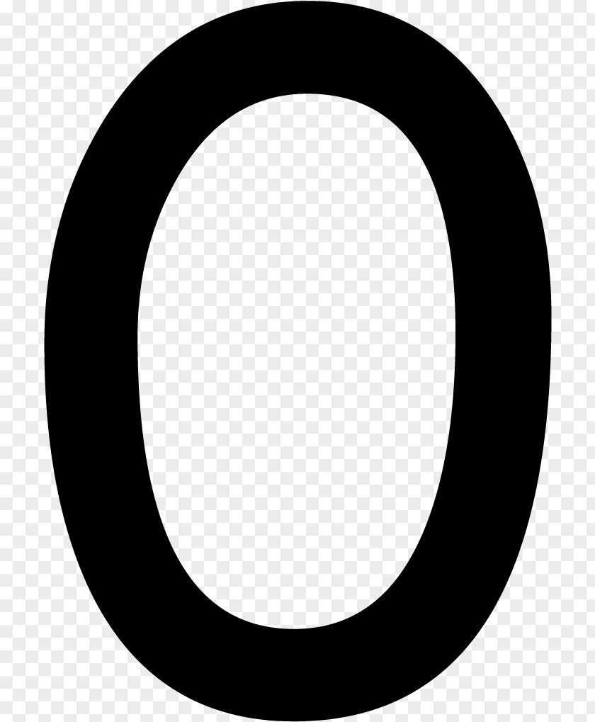Blackandwhite Oval Alphabet PNG