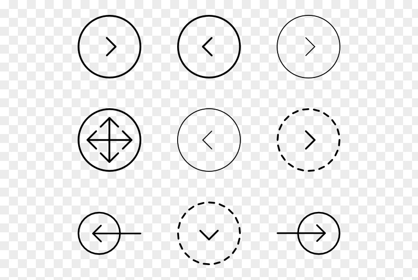 Design Arrow Button PNG