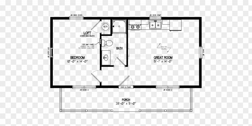 Indoor Floor Plan Log Cabin House Cottage Building PNG