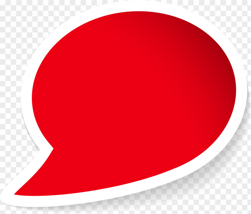 Red Concise Dialog Box Circle Font PNG