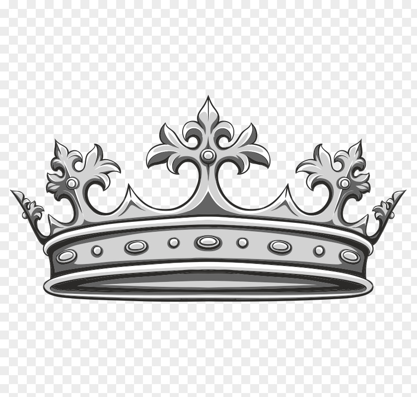 Tac Black And White Crown PNG