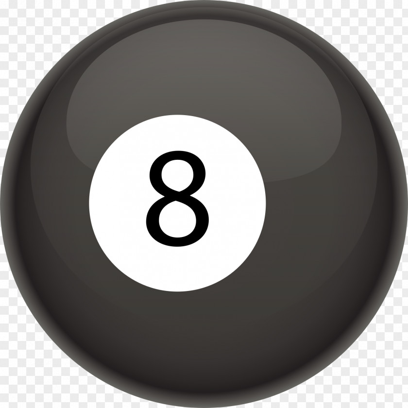 8 Ball Cliparts Eight-ball Billiard Balls Circle PNG