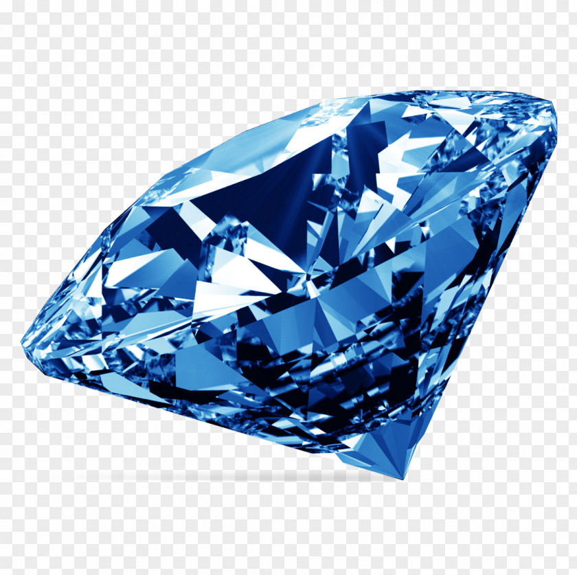 Blue Diamond Image Color PNG
