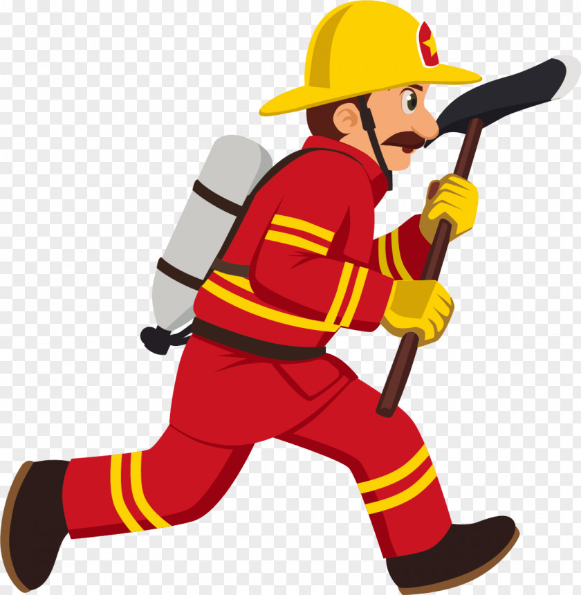 Cartoon Fireman Firefighter Royalty-free Illustration PNG