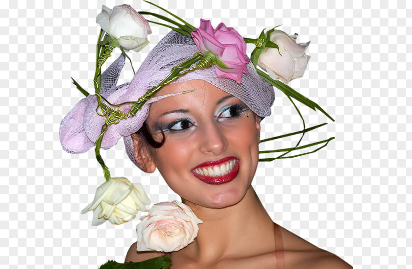 Cbf Female Headpiece Floral Design Cut Flowers PNG