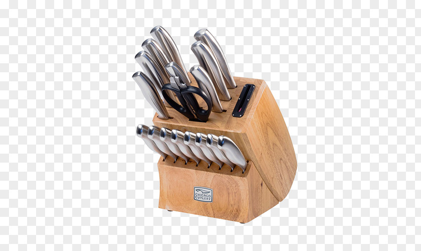 Chicago Cutlery Homepage Insignia Steel High-Carbon Stainless Knife Block Set With Cutting Board (19-Piece) Kitchen Knives Steak PNG