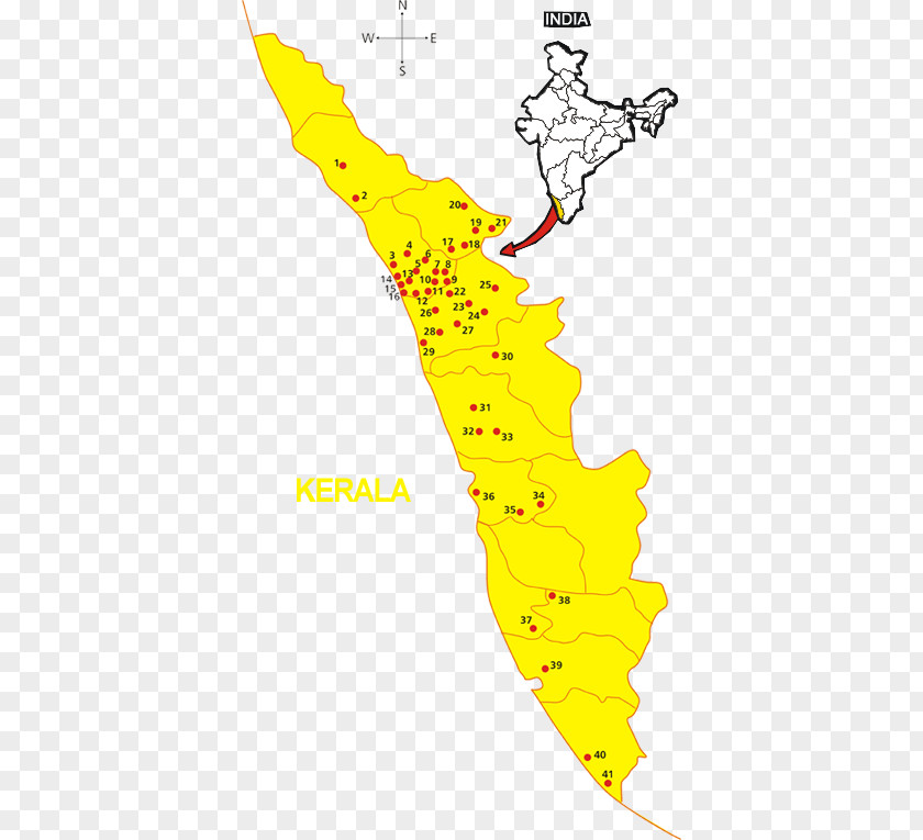 KERALA MAP Line Leaf Point Angle Clip Art PNG
