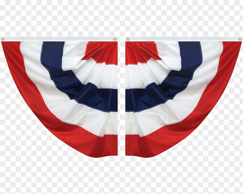 Pleated Flag Of The United States Bunting Banner PNG