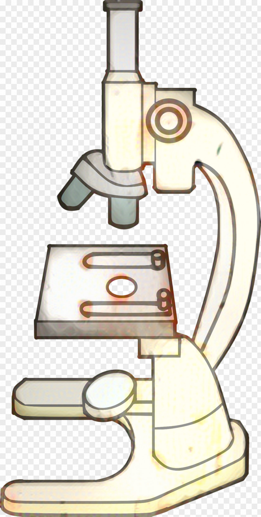 Line Art Cartoon Microscope PNG
